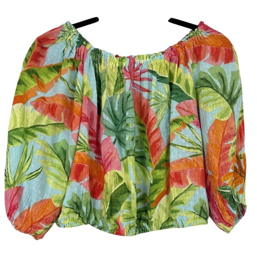 Rachel Rachel Roy Women's Size XS Multicolor Summer Tropical Off Shoulder Blouse
